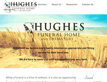 Tablet Screenshot of hughesfuneralhome.org
